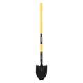 Kenyon #2 14 ga Round Point Shovel, Steel Blade, 48 in L Yellow Polymer Handle 49650