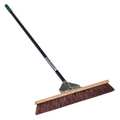 Seymour Midwest 24 in Sweep Face Broom, Stiff, Synthetic, Brown 82925GRA