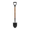 Seymour Midwest Forward Turn Step Round Point Shovel, Tempered Steel Blade, 30 in L Natural Hardwood Handle 60701