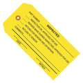 Partners Brand Inspection Tags, "Inspected", 4 3/4" x 2 3/8", Yellow, 1000/Case G20061