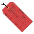 Partners Brand Inspection Tags, Pre-Strung, "Rejected", 4 3/4" x 2 3/8", Red, 1000/Case G20032