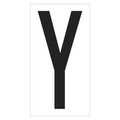 Partners Brand Vinyl Warehouse Letter Labels, "Y", 3 1/2", Black/White, 50/Case DL9310Y