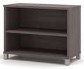 Bestar 2-Shelf Bookcase, 28-13/32"x35-30/64" Bark Grey 120160-1147