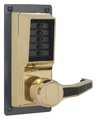 Kaba Simplex Push Button Lockset, 1000, Bright Brass LRP1010-03-41