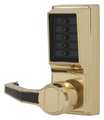 Kaba Simplex Push Button Lockset, Bright Brass LL1011-03-41