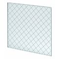 National Guard Fire Rated Wired Glass, 5inx26in L-WG-DIAMOND-5x26