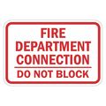 Lyle Fire Sign, 12 in H, 18 in W, Aluminum, Horizontal Rectangle, English, T1-1850-EG_18x12 T1-1850-EG_18x12