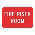 Lyle Fire Sign, 12 in H, 18 in W, Aluminum, Horizontal Rectangle, English, T1-1832-EG_18x12 T1-1832-EG_18x12