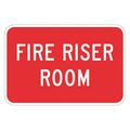 Lyle Fire Sign, 12 in H, 18 in W, Aluminum, Horizontal Rectangle, English, T1-1832-DG_18x12 T1-1832-DG_18x12