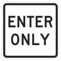 Lyle Enter Sign For Parking Lots, 18 in H, 18 in W, Aluminum, Square, English, T1-1891-EG_18x18 T1-1891-EG_18x18