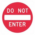 Lyle Do Not Enter Traffic Sign, 24 in H, 24 in W, Aluminum, Square, English, T1-1090-EG_24x24 T1-1090-EG_24x24