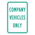 Lyle Company Vehicles Parking Sign, 18" x 12, T1-5298-EG_12x18 T1-5298-EG_12x18