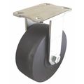 Zoro Select Plate Caster, 5400 lb. Load Rate, 8" H P27R-NMB060K-18