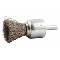 Zoro Select End Brush, Shank 1/4", Wire 0.008" dia., Bristle Trim Length: 1 in 66254442933