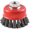 Zoro Select Cup Brush, Wire 0.020" dia., Carbon Steel 66252838693