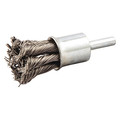 Zoro Select End Brush, Shank 1/4", Wire 0.020" dia., Max. RPM: 22, 000 RPM 66254442937