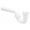 Zoro Select P-Trap, White Drain, Slip Connection 35374