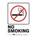 Condor No Smoking Sign, 7 in Height, 5 in Width, Polyethylene, Vertical Rectangle, English 444M41