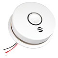 Kidde Smoke Alarm, Photoelectric Sensor, 85 dB @ 10 ft Audible Alert, 120V AC, 3V Lithium P4010ACS-W
