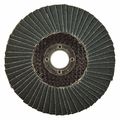 Zoro Select Flap Disc, Type 29, 4" dia., 60 Grit 78072775365