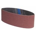 Zoro Select Sanding Belt, Coated, 3 in W, 24 in L, P80 Grit, Coarse, Aluminum Oxide, YP0998W, Brown 78072775818