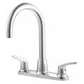 American Standard Manual, 8" Mount, 3 Hole Gooseneck Kitchen Faucet 7074550.002