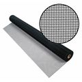 Seevue Door and Window Screen, Stainless Steel, 48 in W, 100 ft L, 0.006 in Wire Dia, Black 3024120