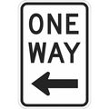 Lyle One Way Traffic Sign, 18 in H, 12 in W, Aluminum, Vertical Rectangle, English, T1-1015-EG_12x18 T1-1015-EG_12x18
