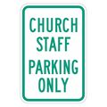 Lyle Church Parking Sign, 18" x 12, T1-1496-HI_12x18 T1-1496-HI_12x18