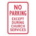 Lyle Church Parking Sign, 18" x 12, T1-1505-EG_12x18 T1-1505-EG_12x18