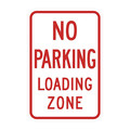 Lyle No Parking Loading Zone Sign, 18" x 12, T1-1106-EG_12x18 T1-1106-EG_12x18
