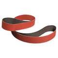 3M Cubitron Sanding Belt, Coated, 2 in W, 72 in L, 80 Grit, Medium, Ceramic, 984F, Maroon 60440268393