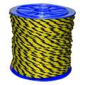 Zoro Select Rope, 300ft, Blk/Yllw, 2600lb., Polyprpylne 340483-00300-115