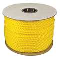Zoro Select Rope, Polypropylene, 1/4" x 1200 ft, Yellow 300080-01200-111