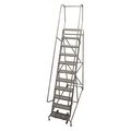 Cotterman 140 in H Steel Rolling Ladder, 11 Steps, 450 lb Load Capacity 1011R2632A6E10B4C1P6