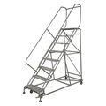 Cotterman 110 in H Steel Rolling Ladder, 8 Steps, 800 lb Load Capacity 2608R2632A6E12B4AC1P6