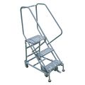 Cotterman 60 in H Steel Rolling Ladder, 3 Steps, 800 lb Load Capacity 2103R1820A3E12B4W5C1P6