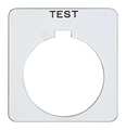 Schneider Electric Legend Plate, Square, Test, White 9001KN226WP