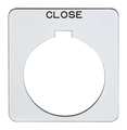 Schneider Electric Legend Plate, Square, Close, White 9001KN208WP