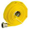 Zoro Select Fire Hose, 1-1/2in.x50 ft., NPSH, Yellow 45DV19
