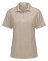 Red Kap Short Sleeve Polo, Womens, XS, Tan, Button SK91TN SS XS