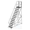 Tri-Arc 172 in H Steel Rolling Ladder, 13 Steps, 450 lb Load Capacity KDSR113242-XR