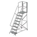 Tri-Arc 122 in H Steel Rolling Ladder, 8 Steps, 450 lb Load Capacity KDSR108246-XR