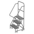 Tri-Arc 66 in H Steel Rolling Ladder, 3 Steps, 450 lb Load Capacity WLSR103166