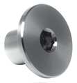 Zoro Select Binding Barrel, 3/8"-16, 2 in Brl Lg, 1/2 in Brl Dia, Stainless Steel Plain Z1534
