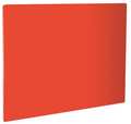 Crestware Cutting Board, 24 in. L, Red, Polyethylene PCB1824R