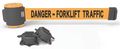 Banner Stakes Magnetic Belt Barrier, Forklift Traffic MH5013