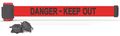 Banner Stakes Magnetic Belt Barrier, 7 ft, Dngr Keep Out MH7008