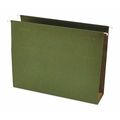 Universal One Box Hanging File Folders 8-1/2" x 11", 3" Expansion, Standard Green, Pk25 UNV14143