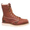 Thorogood Shoes Size 15 Men's 8 in Work Boot Steel Work Boot, Light Brown 804-4208 15D